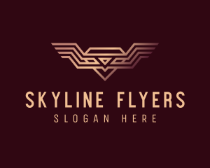 Luxury Diamond Wings logo design