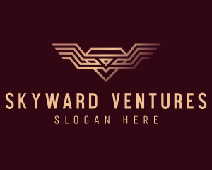 Luxury Diamond Wings logo design