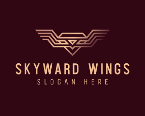 Luxury Diamond Wings logo design