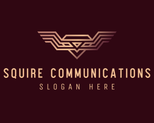 Luxury Diamond Wings logo design