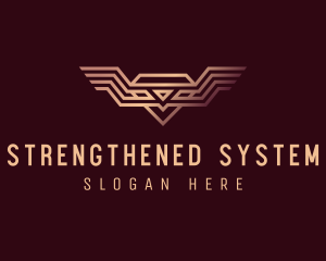 Luxury Diamond Wings logo design