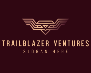 Luxury Diamond Wings logo design