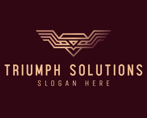 Luxury Diamond Wings logo design