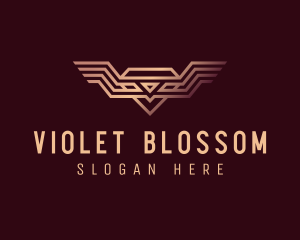 Luxury Diamond Wings logo design