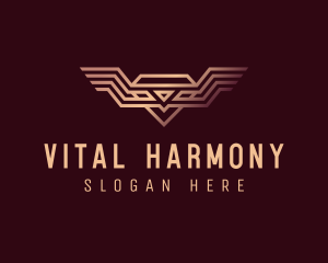 Luxury Diamond Wings logo design