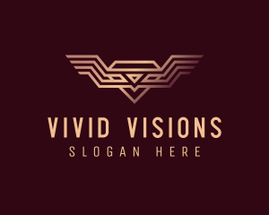 Luxury Diamond Wings logo design