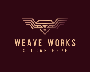 Luxury Diamond Wings logo design