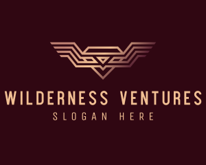 Luxury Diamond Wings logo design