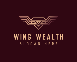 Luxury Diamond Wings logo design