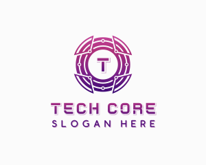 Tech Software Cyberspace logo design