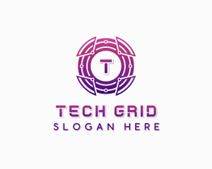 Tech Software Cyberspace logo design