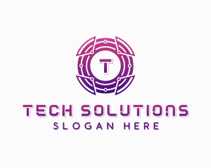 Tech Software Cyberspace logo design