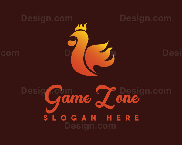 Spicy Chicken Flame Logo