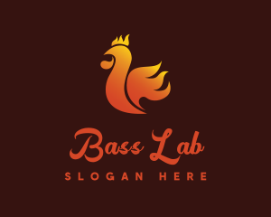 Spicy Chicken Flame logo design