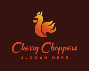 Spicy Chicken Flame logo design