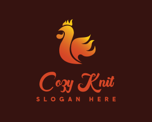 Spicy Chicken Flame logo design