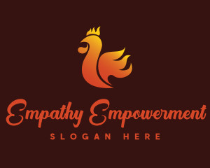 Spicy Chicken Flame logo design