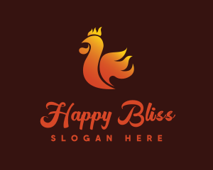 Spicy Chicken Flame logo design