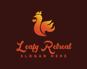 Spicy Chicken Flame logo design