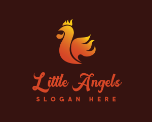 Spicy Chicken Flame logo design