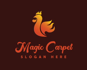 Spicy Chicken Flame logo design