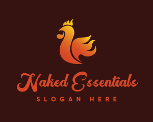 Spicy Chicken Flame logo design