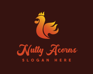 Spicy Chicken Flame logo design