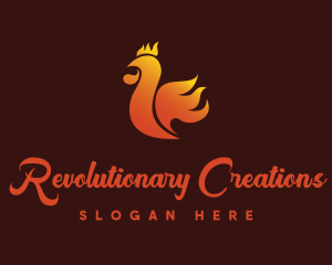 Spicy Chicken Flame logo design