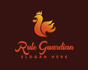 Spicy Chicken Flame logo design