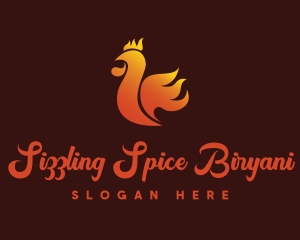 Spicy Chicken Flame logo design