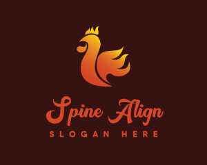 Spicy Chicken Flame logo design