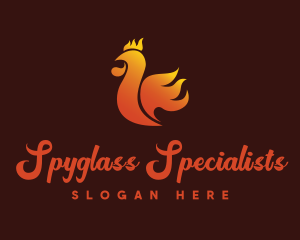 Spicy Chicken Flame logo design