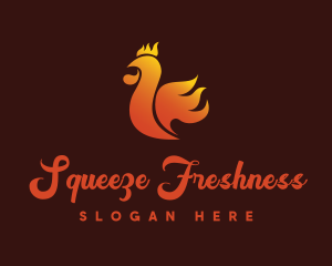 Spicy Chicken Flame logo design