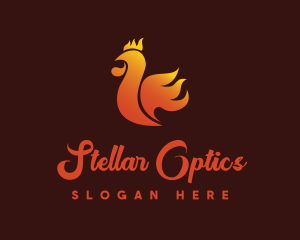 Spicy Chicken Flame logo design