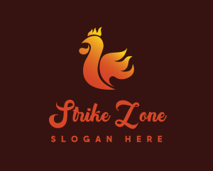 Spicy Chicken Flame logo design