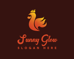 Spicy Chicken Flame logo design