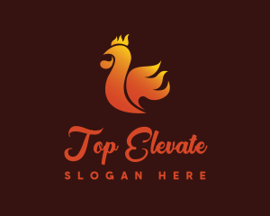 Spicy Chicken Flame logo design