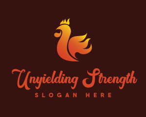 Spicy Chicken Flame logo design