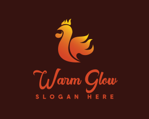 Spicy Chicken Flame logo design