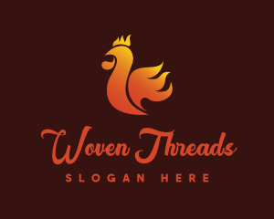 Spicy Chicken Flame logo design