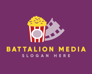 Popcorn Cinema Film logo design