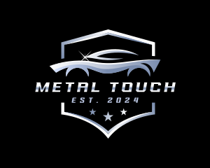 Metallic Car Detailing Automotive logo