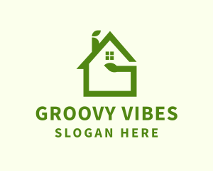 Green Eco House  logo design