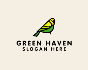 Tropical Perched Bird logo design