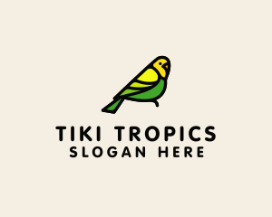 Tropical Perched Bird logo design