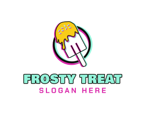 Glitch Popsicle Dessert logo
