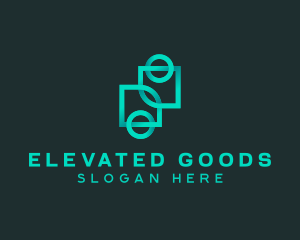 Geometric Gradient Company  logo design