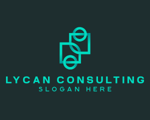 Geometric Gradient Company  logo design