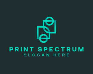 Geometric Gradient Company  logo design