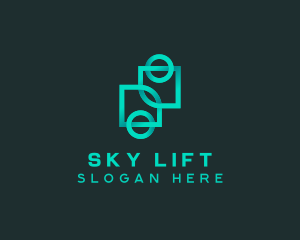 Geometric Gradient Company  logo design